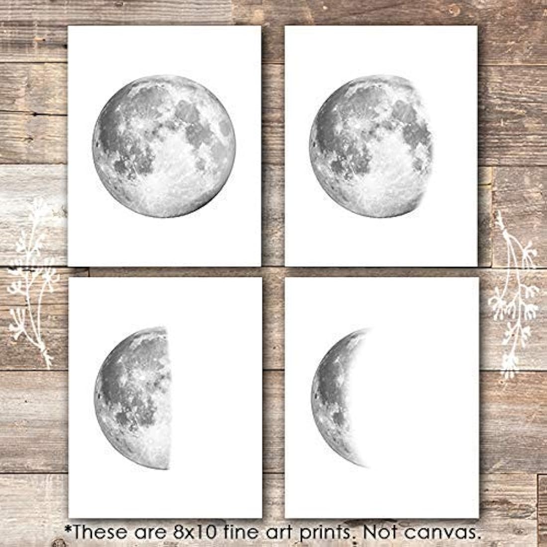 Impresiones de arte de pared de fases lunares