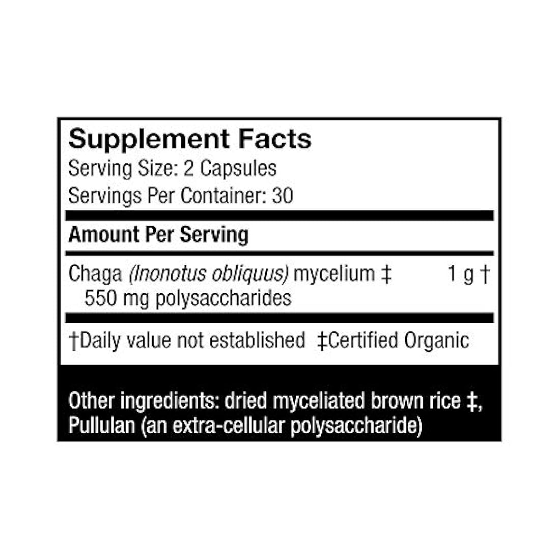Host Defense - Cápsulas de Chaga, Antioxidante de hongos