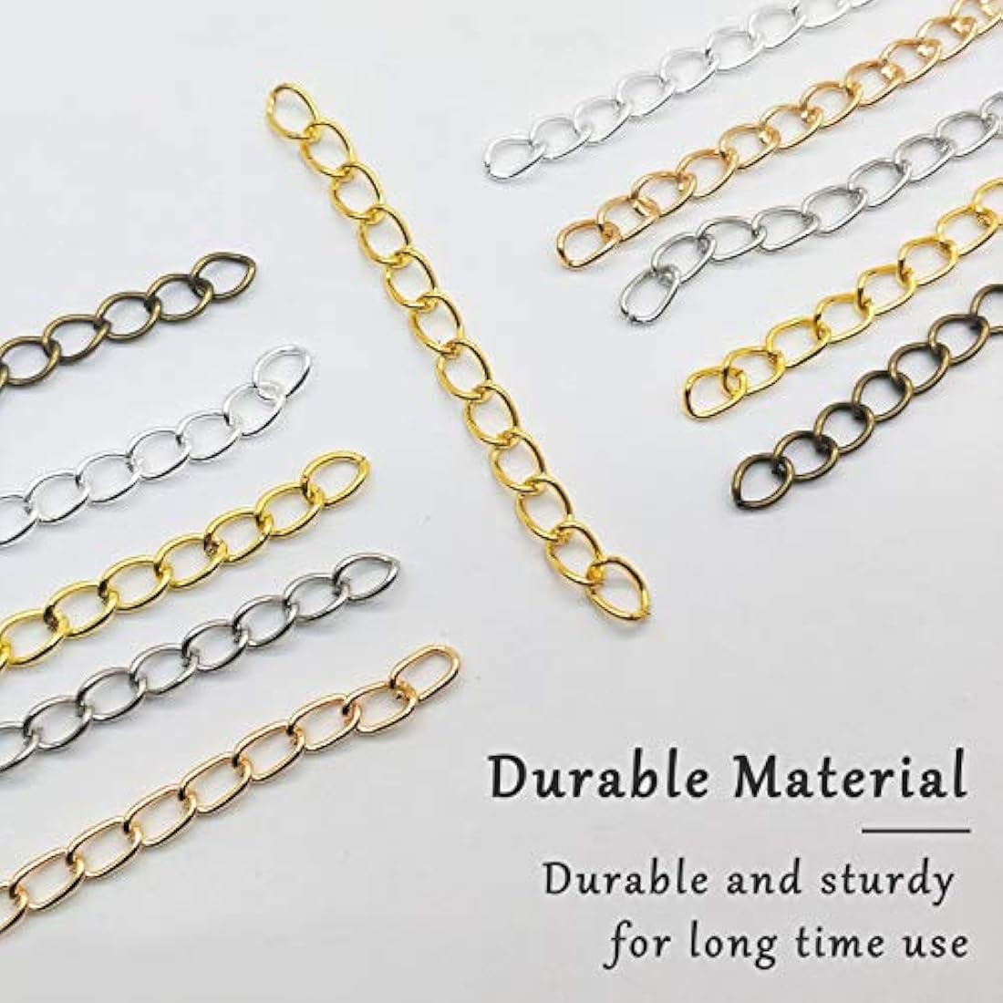 Extensor de cadena de 250 piezas para hacer joyas