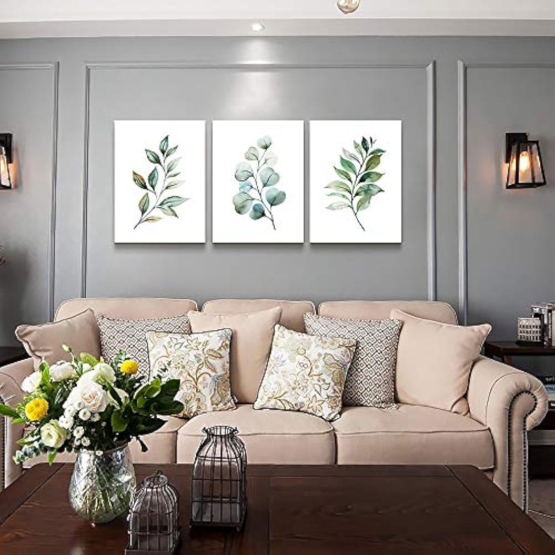 Arte de pared para sala de estar, lienzo, decoración