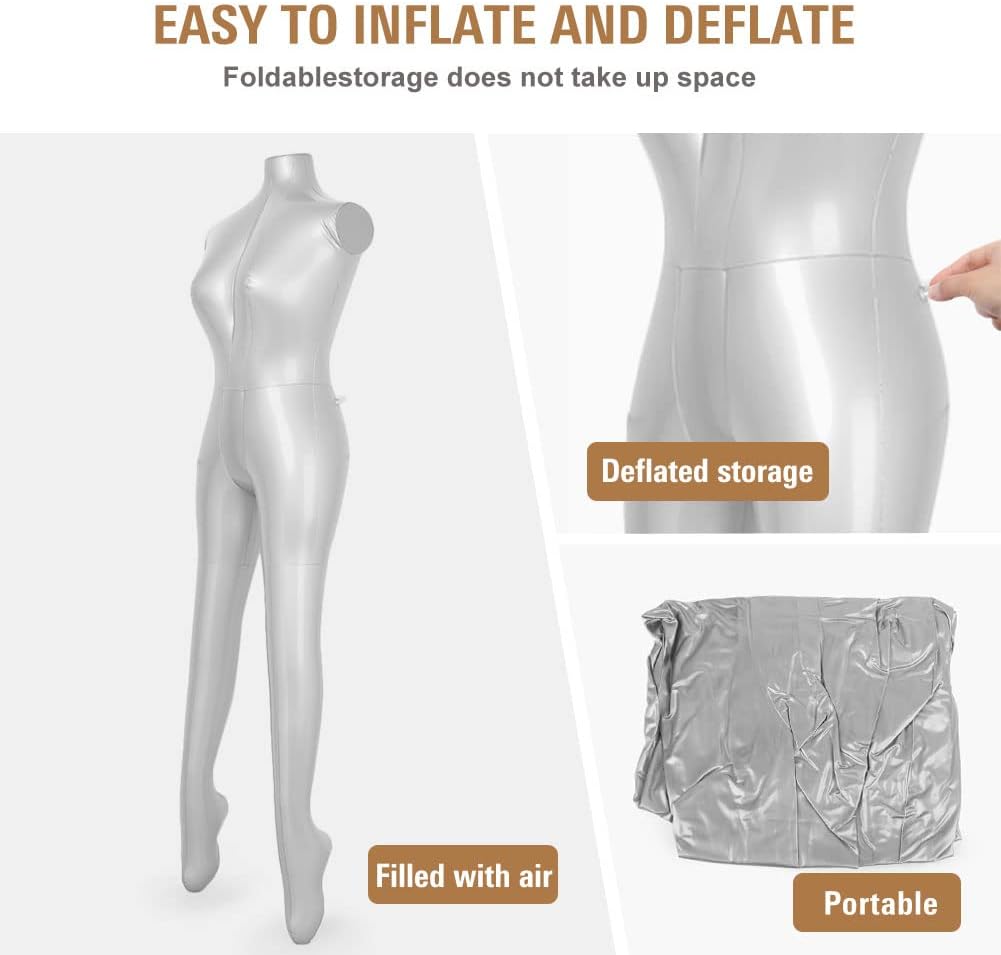 Maniquí Inflable Femenino Newsmarts para Vestidos Modelo 1