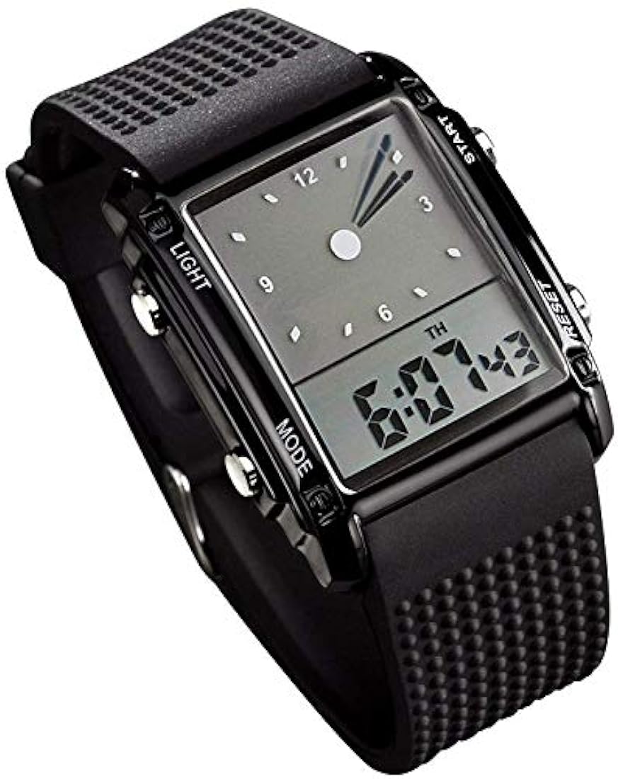 Reloj de pulsera deportivo con esfera rectangular