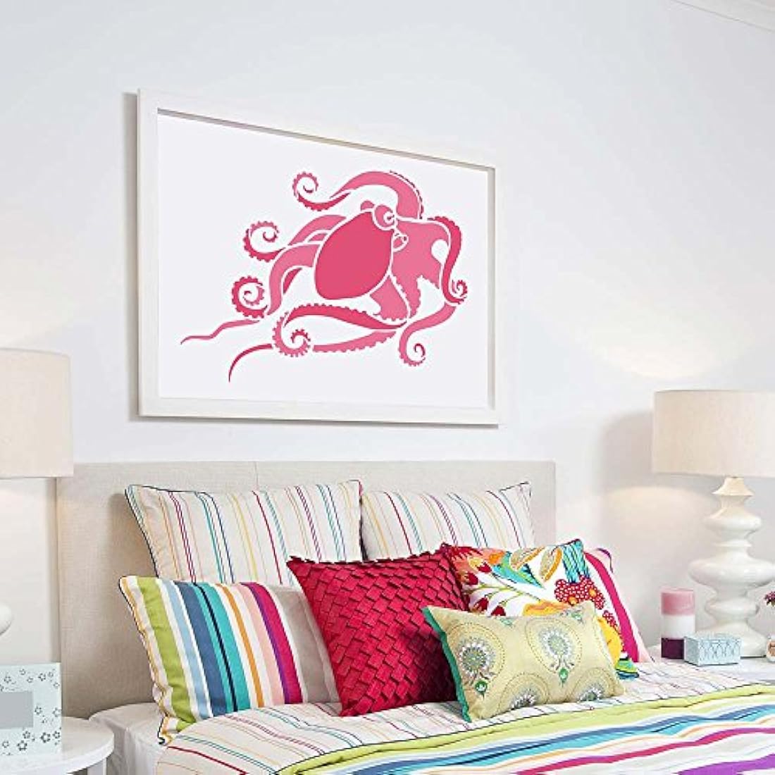 Plantillas de pintura de pared para fácil cambio de imagen