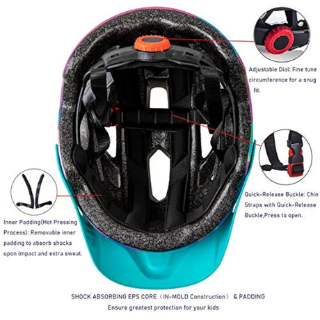 Cascos de ciclismo Casco de bicicleta para niños y niñas