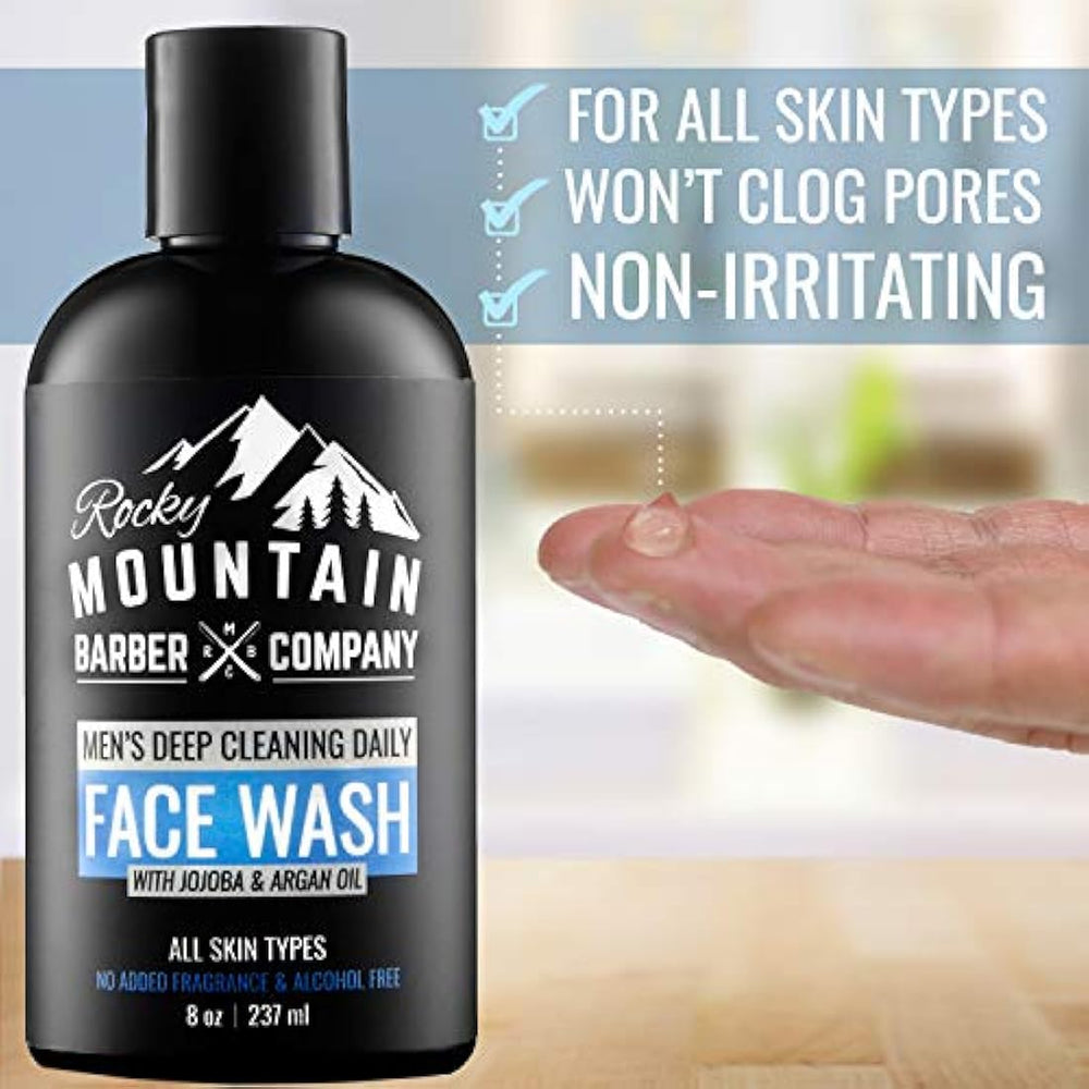 Rocky Mountain Barber Limpiador de lavado facial para hombre