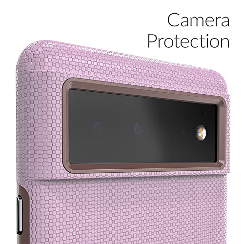 Crave Dual Guard para Google Pixel 6, funda de doble capa de protección contra golpes para Google Pixel 6 - Lila