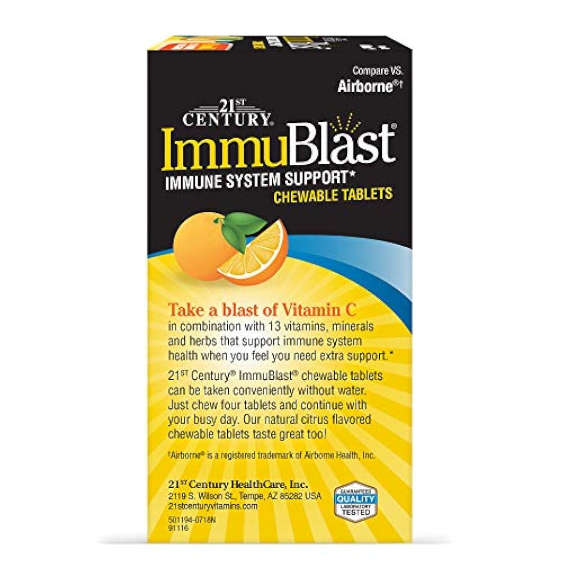 21st Century Immublast Tabletas masticables cítricos (32)