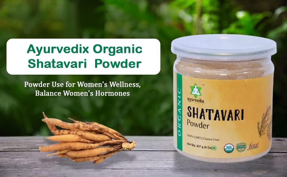 Suplemento Shatavari en polvo orgánico Hierba ayurvédica