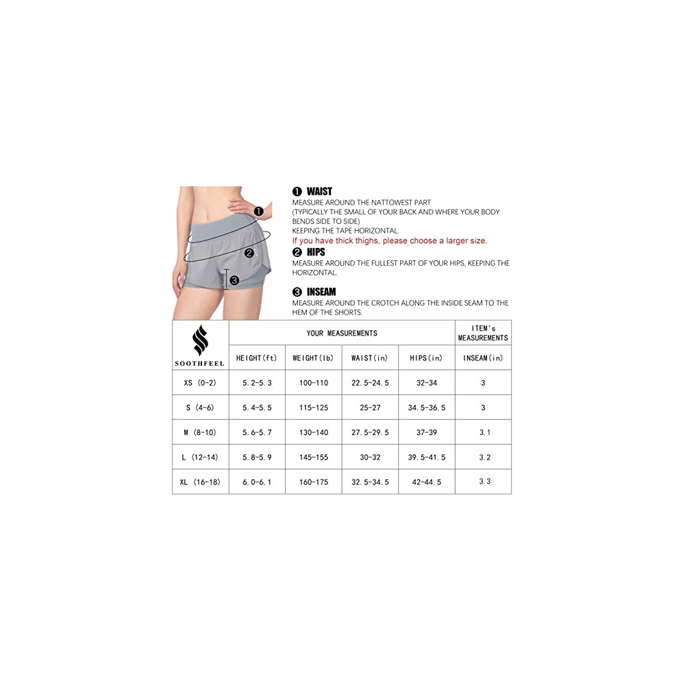 Shorts cortos para correr 2 en 1 para mujer talla S