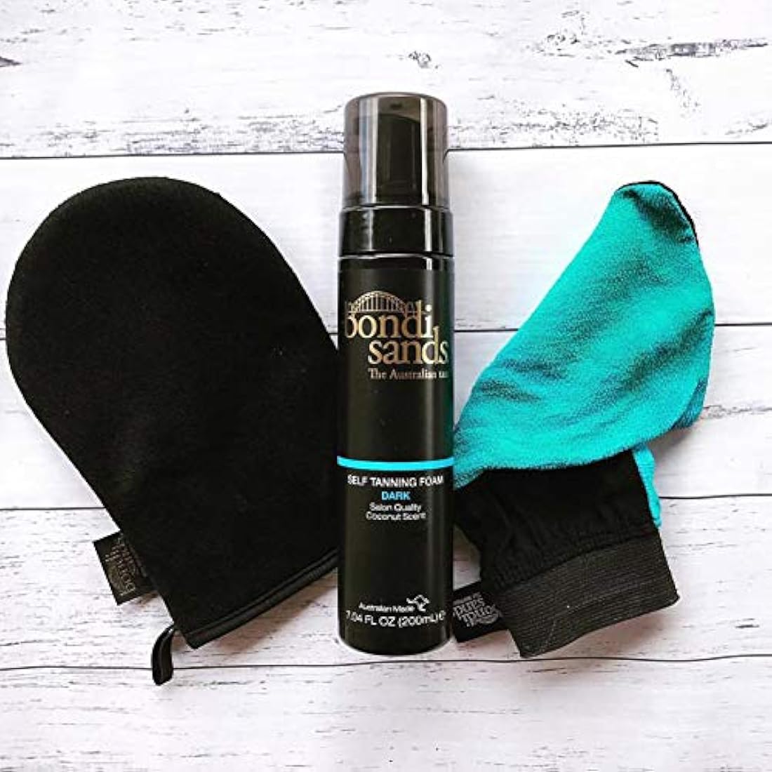 Guante para un bronceado impecable saludable y sin manchas