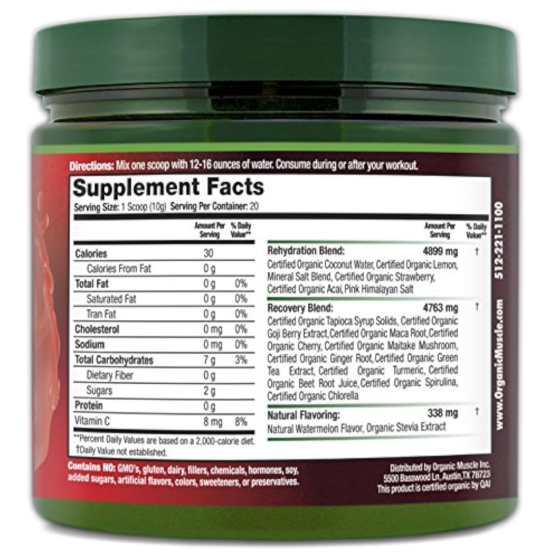 Polvo de electrolito de relleno orgánico