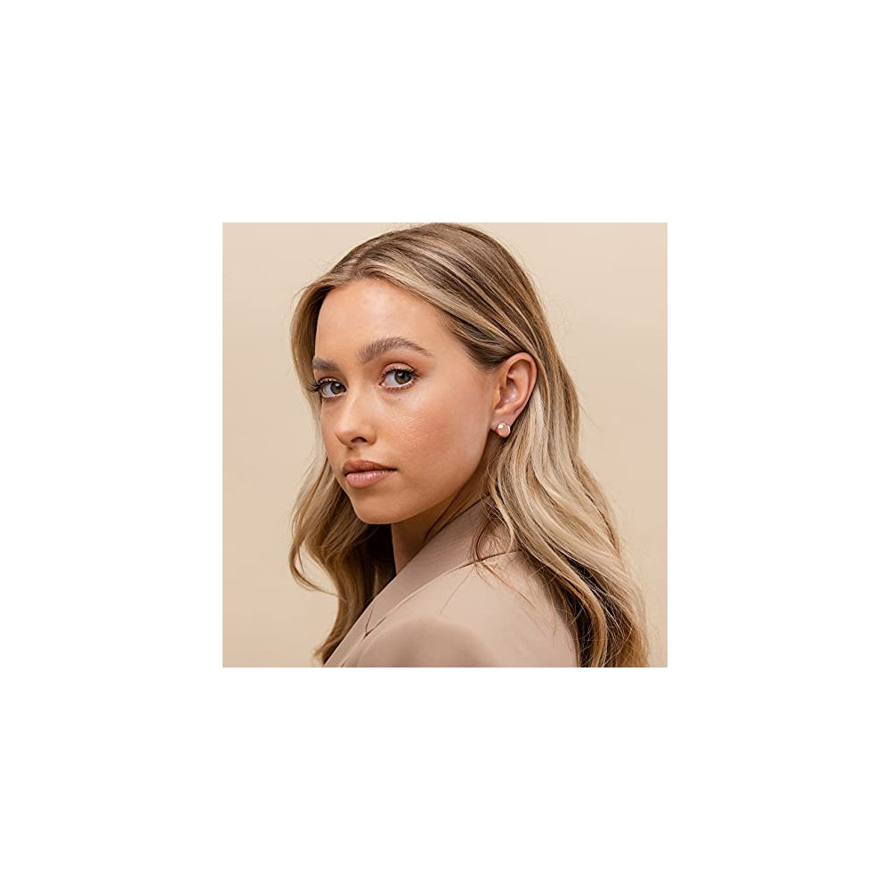 Aretes de plata con diseño de aro ultra grueso para mujer