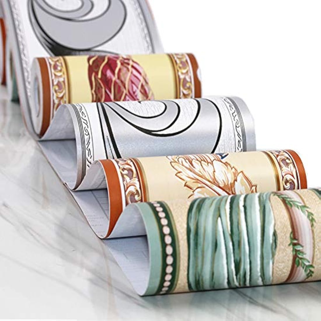 papel pintado autoadhesivo decorativo verde (4 x 32.8 pies)