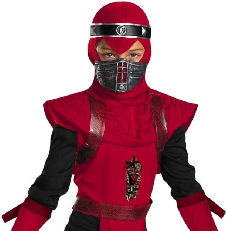 Disfraz Ninja Deluxe Shadow Ninjas para Niños, Talla 10-12