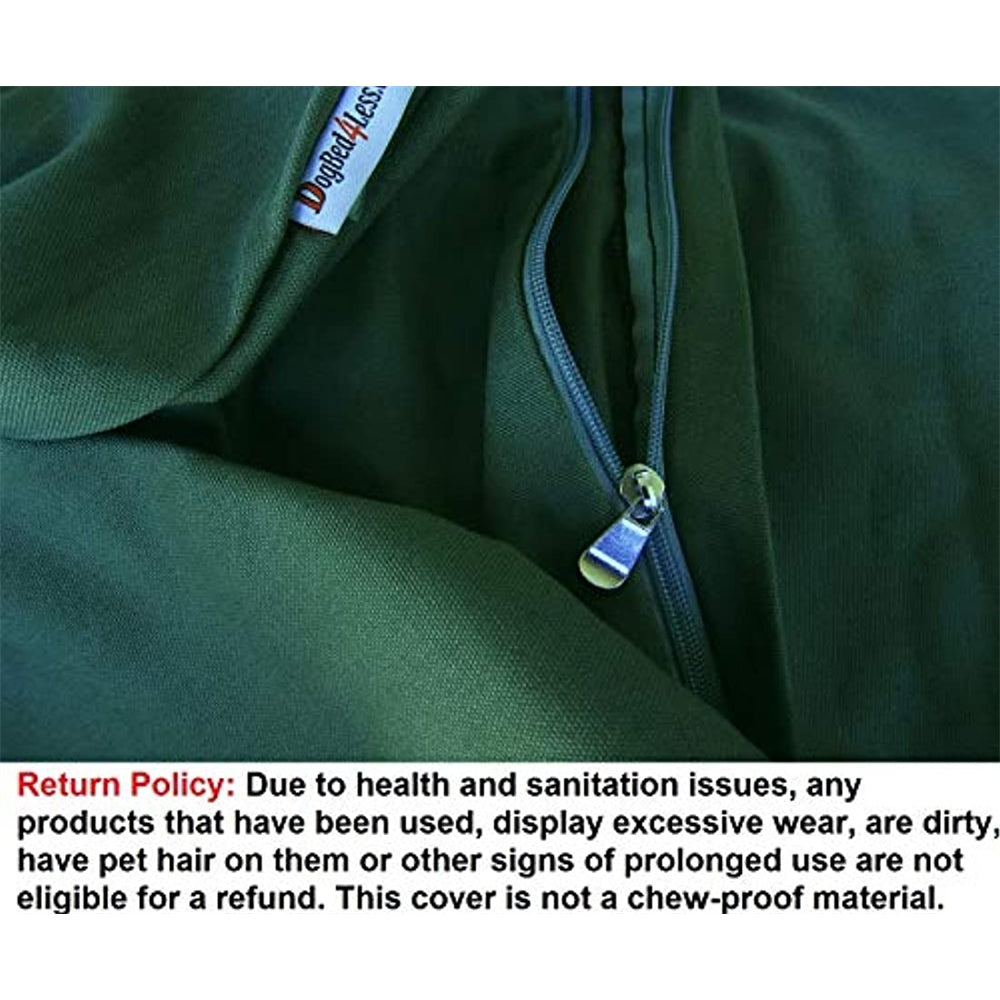 Funda de edredón para cama de perro pequeña, verde oliva
