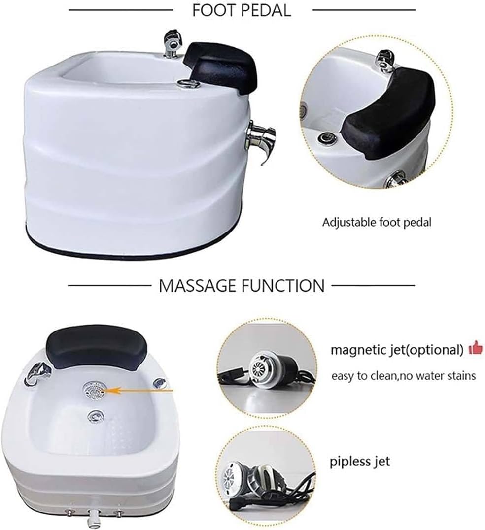 Bañera portátil de pedicura para pies, cuenco de pedicura