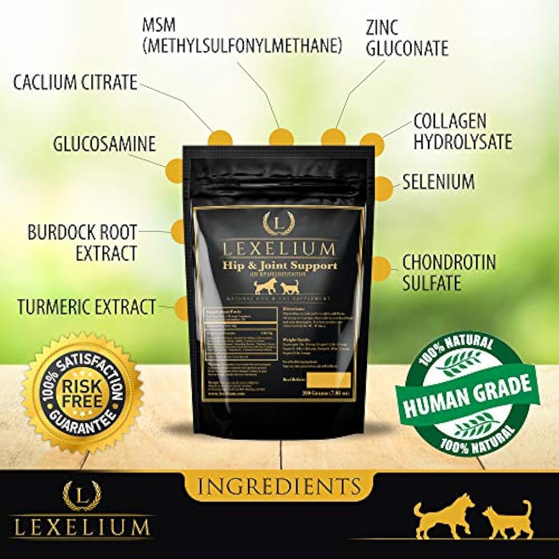 lexelium cadera y articulaciones de apoyo para gatos