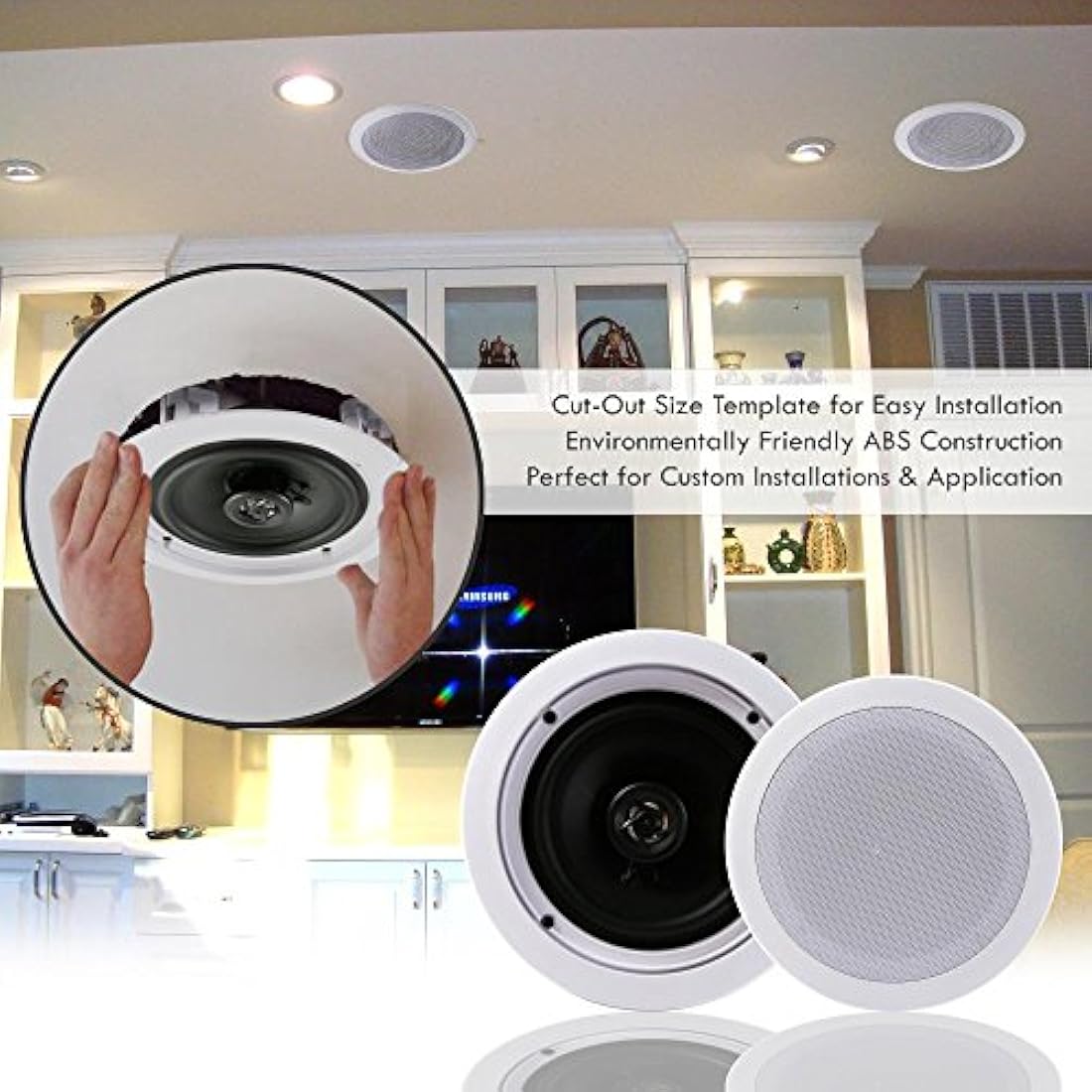 Parlantes de dos altavoces PYLE-HOME PDIC1661RD