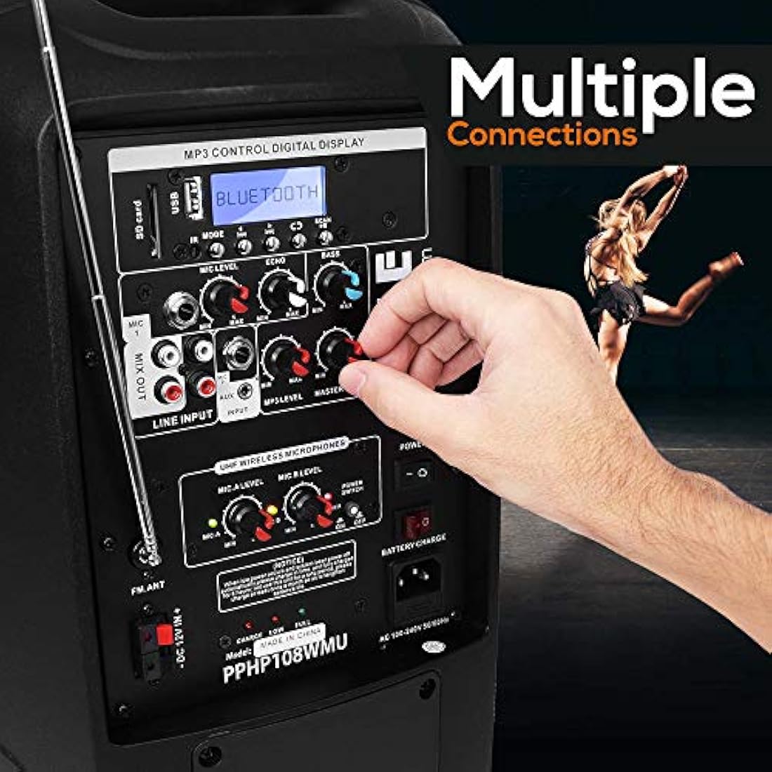 Parlante Portátil con Bluetooth PYLE-PRO PPHP108WMU