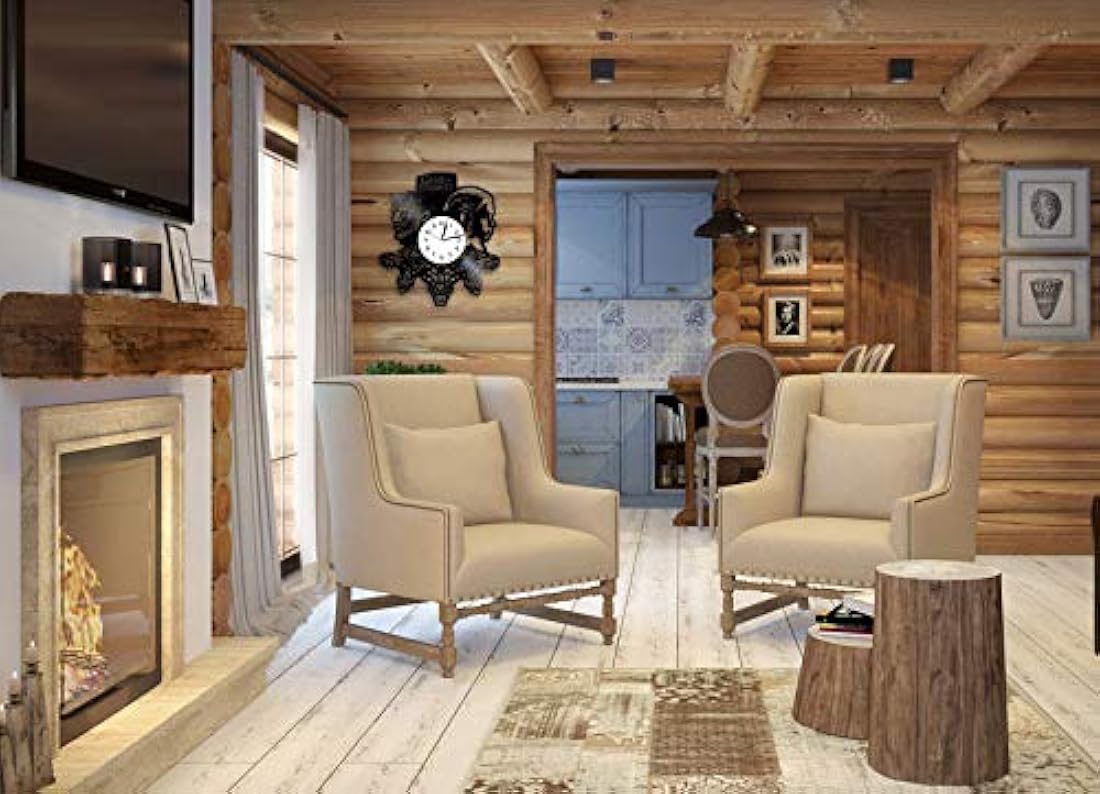 Reloj de pared de vinilo con diseño de Juego de Tronos