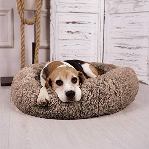 Cama MFOX para Perros Grandes, Suave y Acogedora, Donut