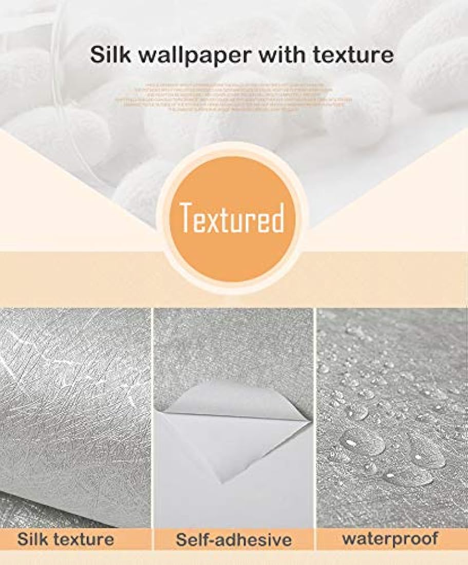 Papel pintado de seda, Plateado