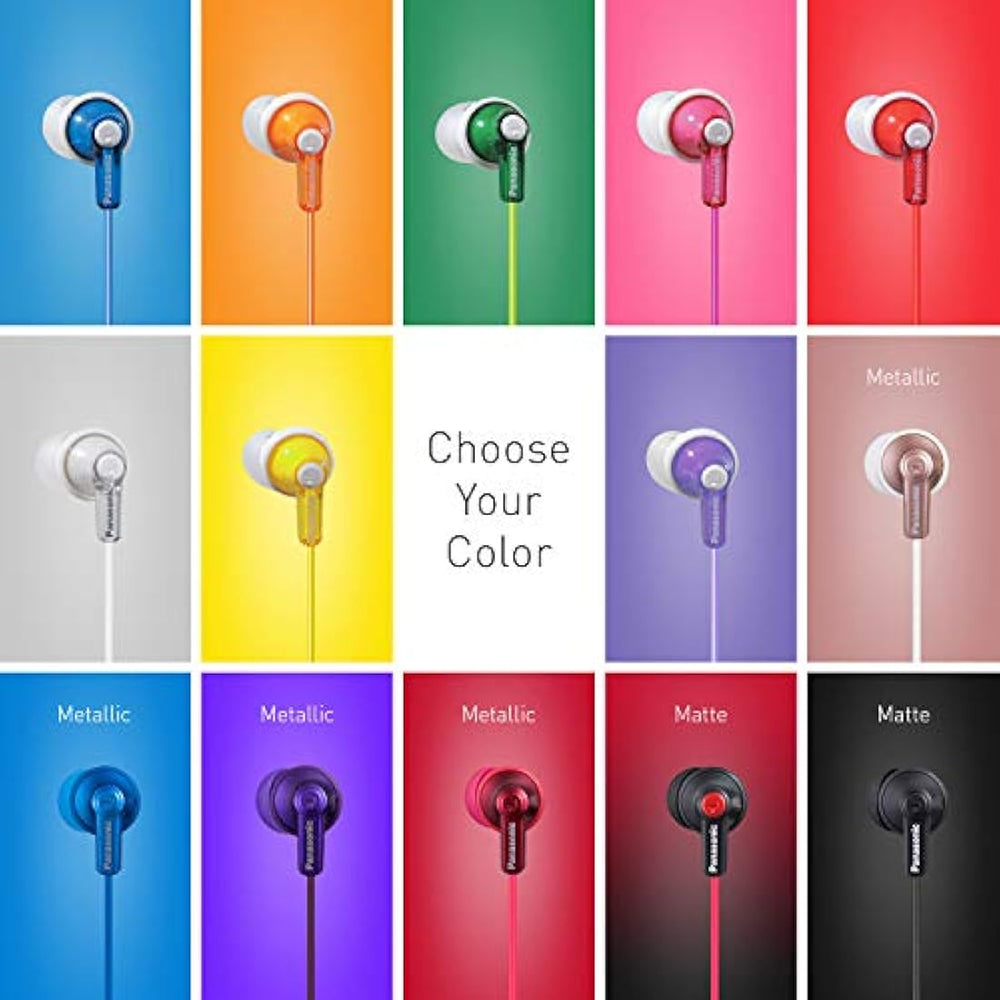 Auriculares in-ear con micrófono (metal), color violeta