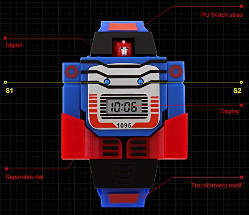 reloj digital de Transformers