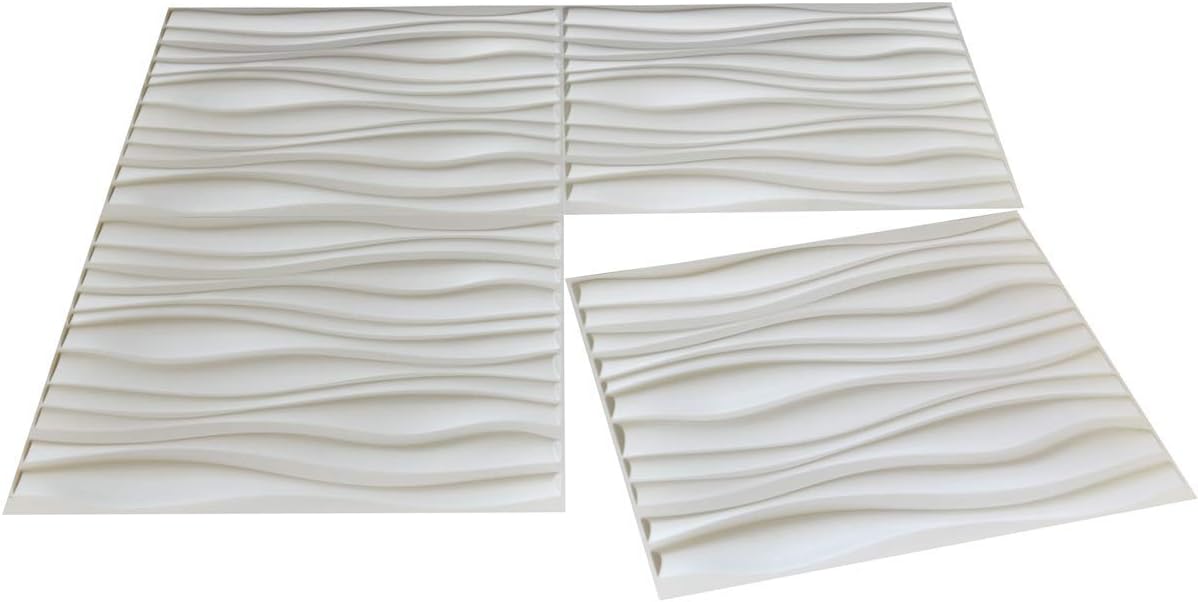 Paneles de pared decorativos de PVC 3D onda 2