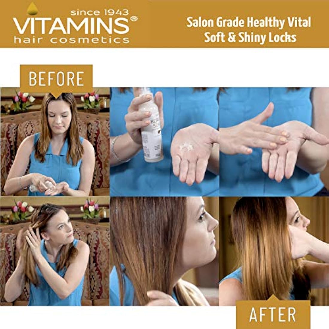 Sérum para el cabello con queratina y proteína