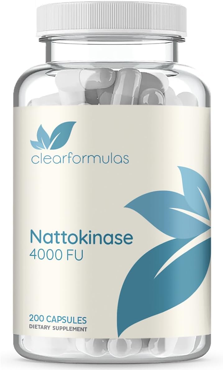 Nattokinase 4000 FU - 200 Cápsulas Vegetales sin OGM
