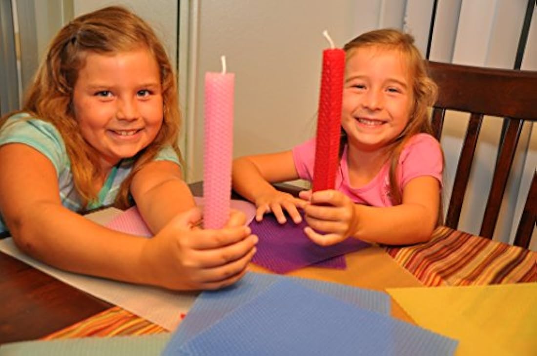 Kit de velas de cera de abeja, incluye 10 hojas