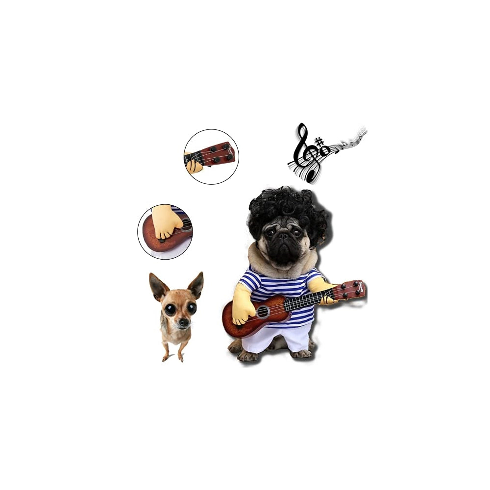 Disfraces de guitarrista para mascotas talla M
