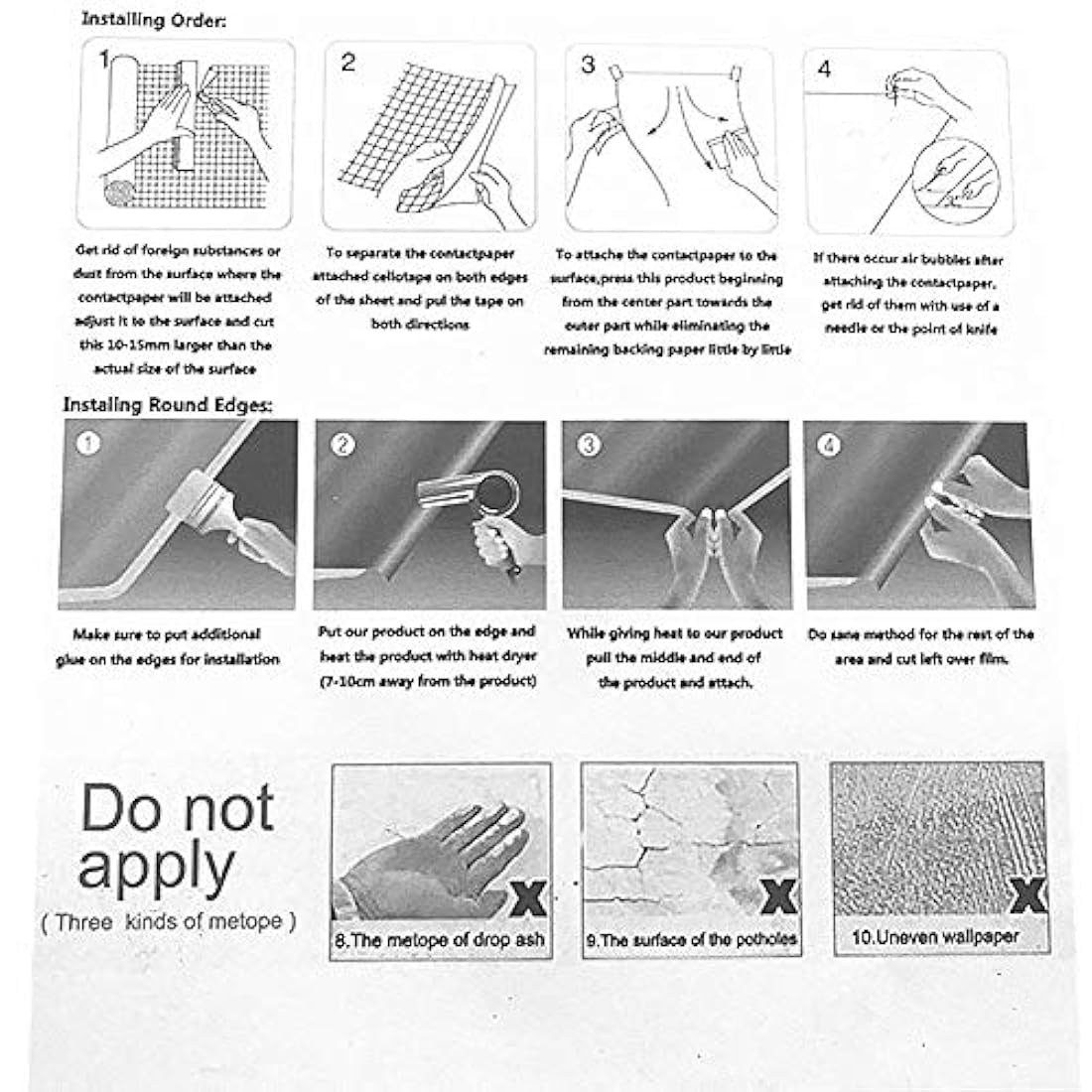 Papel pintado autoadhesivo, diseño de granito