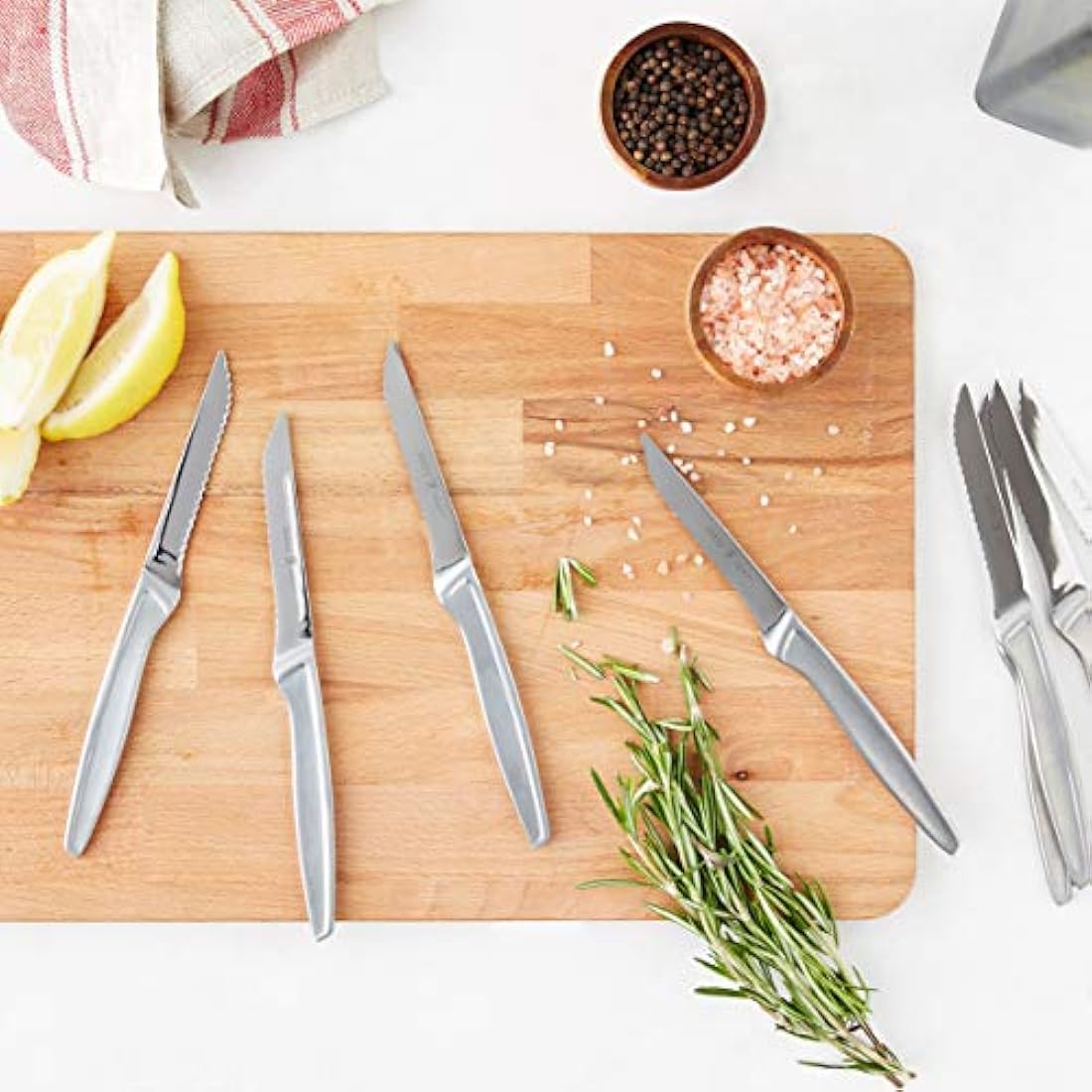 Juego de 8 cuchillos para filete de acero inoxidable