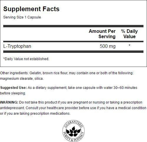Swanson L-triptófano 500 mg