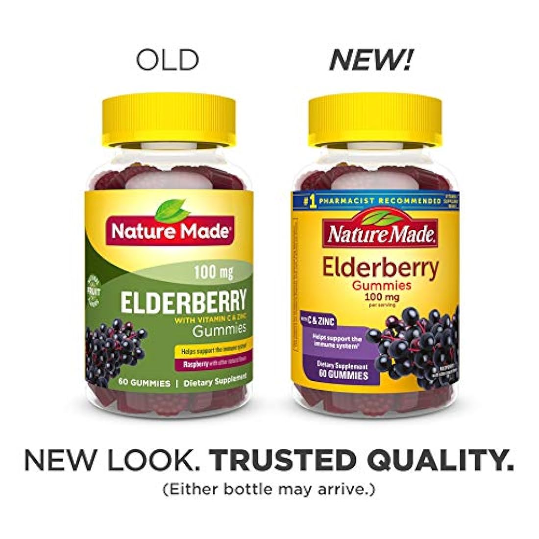 Nature Made Baya de saúco 100 mg con vitamina C y gomitas