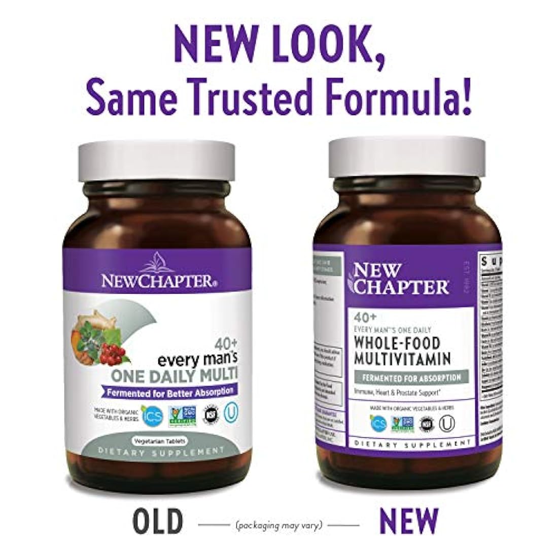 Tabletas multivitamínicas para hombres de más de 40 años, uso diario, de New Chapter, 371, 1, 1