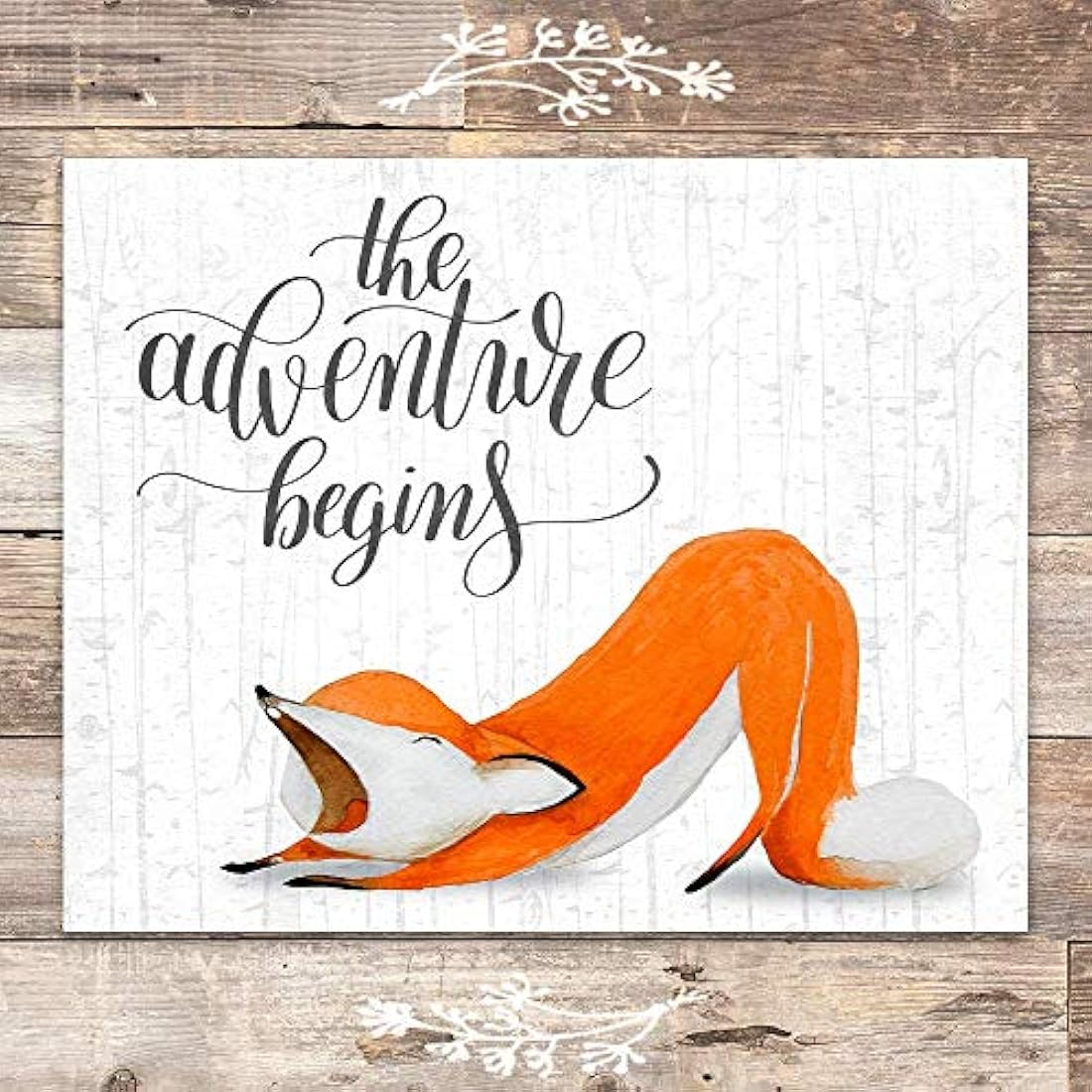 Impresiones de arte de pared de zorro (juego de 4)