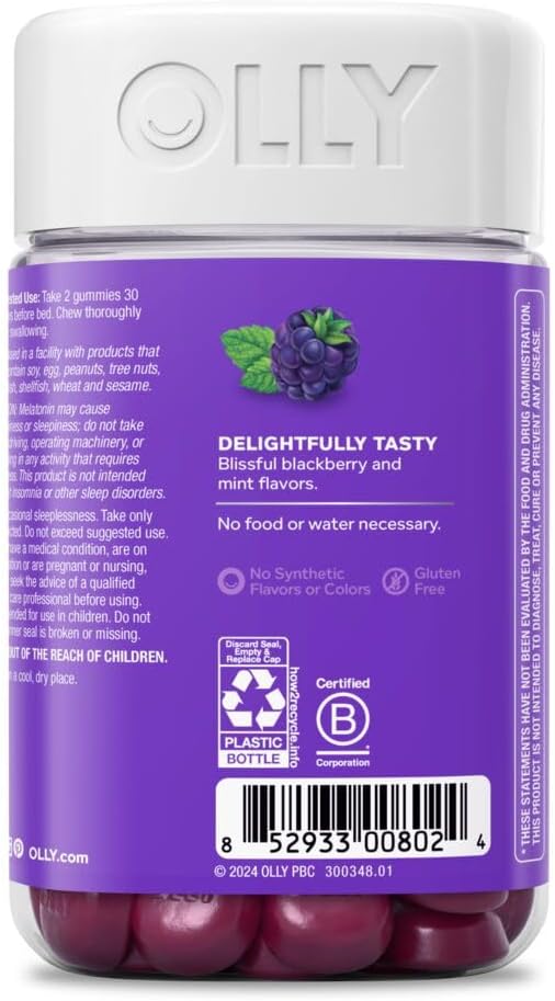 Suplemento OLLY para dormir manzanilla 90 un