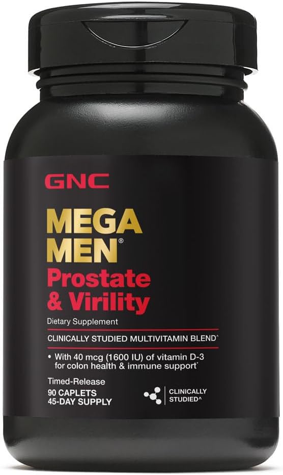 Cápsulas GNC Mega para la próstata y virilidad para hombres