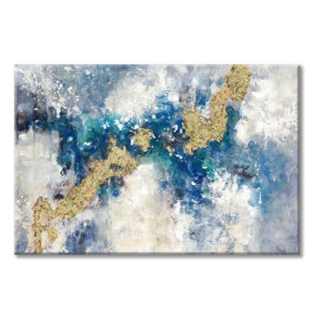 Cuadro de pared abstracto de la ciudad en lienzo: arte