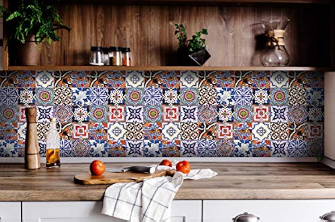 Juego de calcomanías para azulejos tradicionales