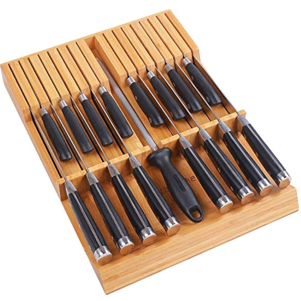 Utoplike - Organizador de cuchillos en cajón de bambú