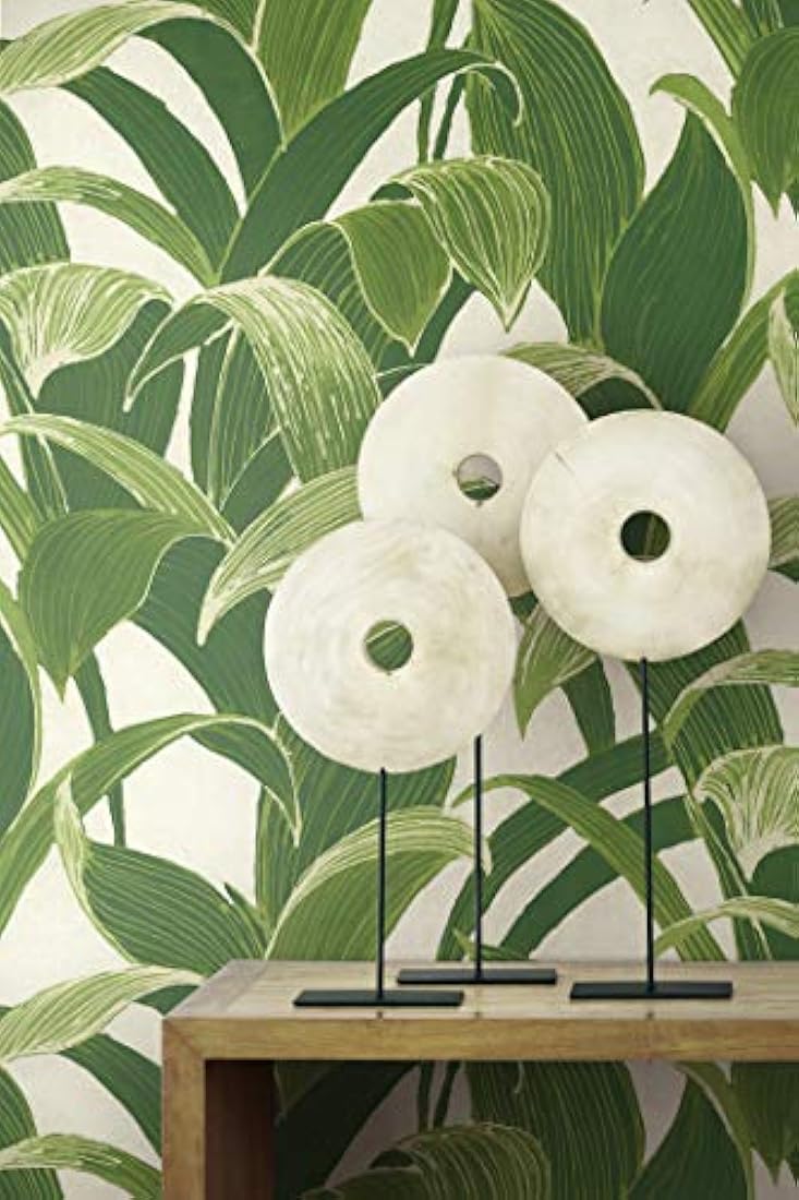 Papel revestimiento de vinilo verde (20.5inx18.0ft(30.7 ft²)