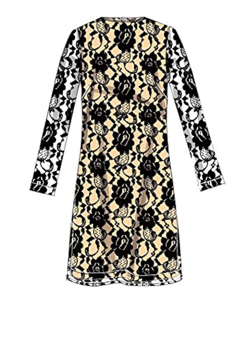 Patrón de costde la mujer, Vaina vestidos (Talla 18 W-24 W)