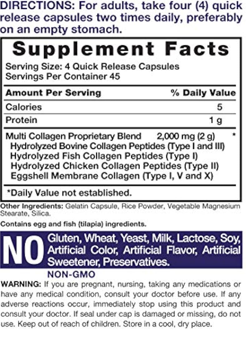 Horbaach -Cápsulas de proteína de colágeno(2000 mg, 180 uni)