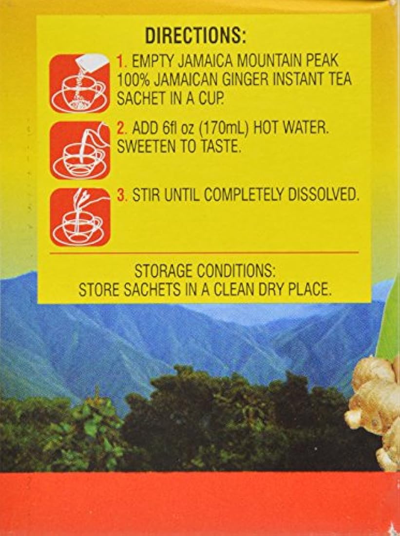Té de jengibre instantáneo Jamaica Mountain Peak