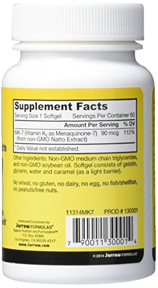 Jarrow Formulas - Suplemento vitaminico de 60 unidades