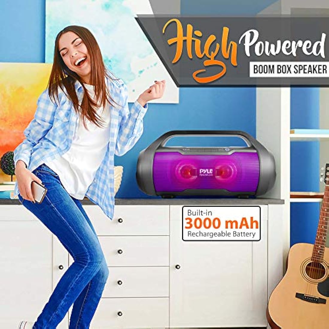 Parlante Portátil estéreo Bluetooth PYLE-HOME